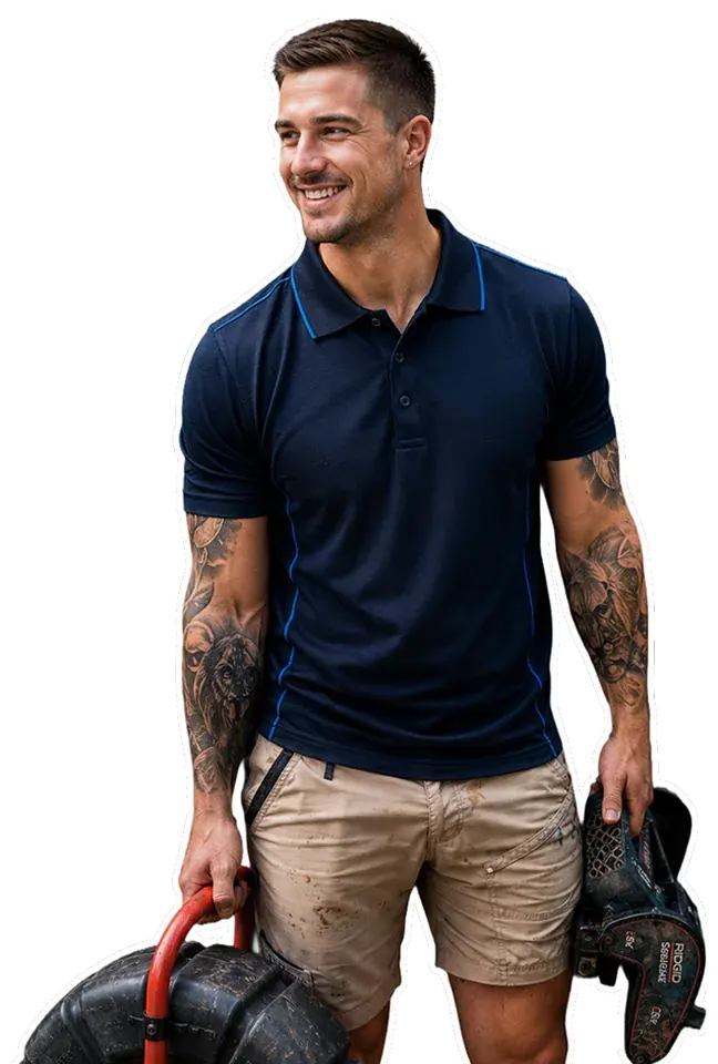 A licensed Gladesville plumber with his tools